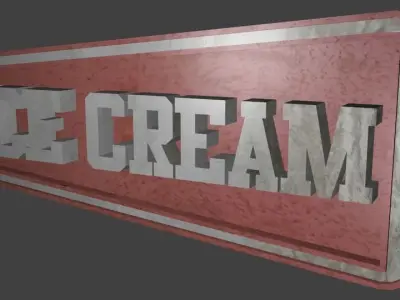 Low Poly signs package Low-poly 3D model