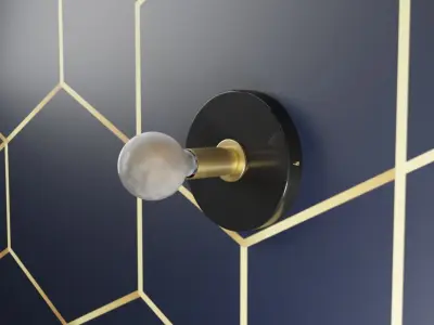 Minimalist Sconce - Small Sconce - Wall Lights - Flush Mount 3D model