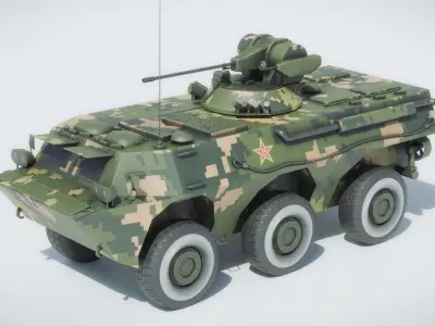 ZSL 92 APC Low-poly 3D model