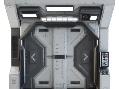 Space Station Entry Door 3D model