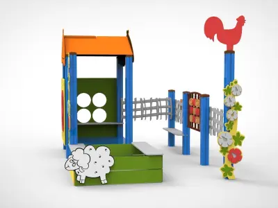 Playground for kids 3D model shop
