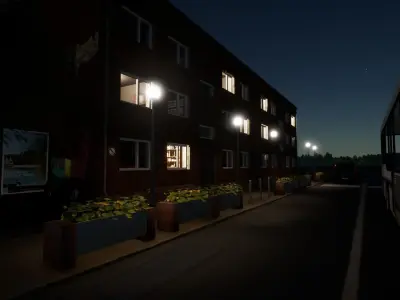 multi-storey building Low-poly 3D model