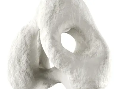 Fertility Form illuminated sculpture Low-poly 3D model