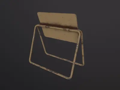 Traffic Barrier 3D Model Low-poly 3D model