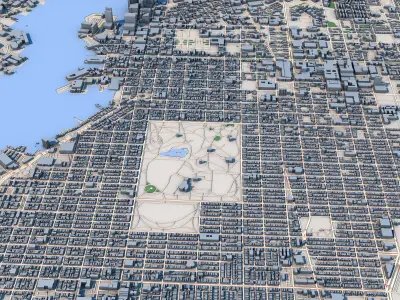 Baltimore City Maryland United States 3D model