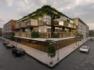 Modern Minimalist Apartment Scene  Render Ready for Lumion  3D model