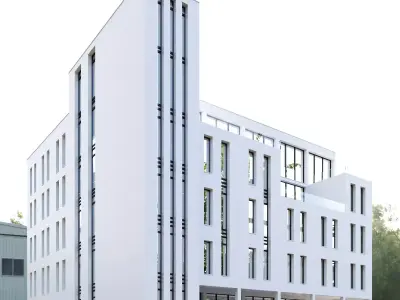 Building 03 Low-poly 3D model buy