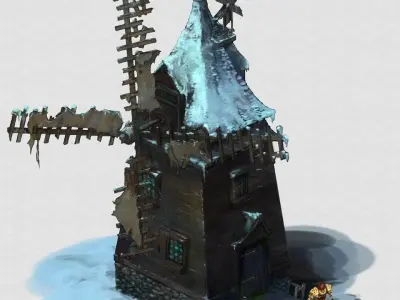 Game Windmill workshop 1002 3D model