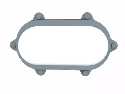 Light Metal Low-poly 3D model