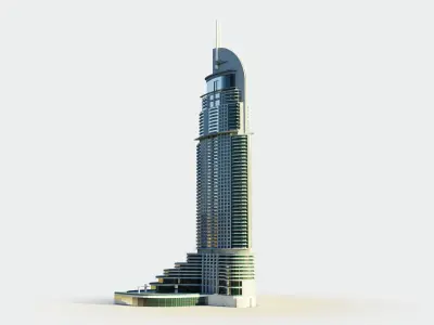 The Address Downtown hotel - Dubai 3D model
