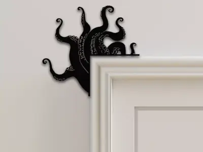 Octopus Door Corner Decor 3D print model buy