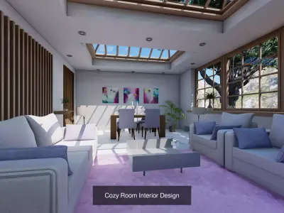 Living Room Interior Design 3D Model Pack