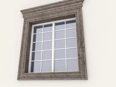 Window Frame 14 Low-poly 3D model