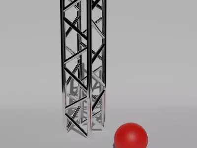 Studio Scaffolding  Low-poly 3D model