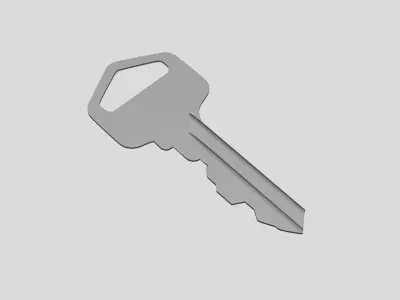 Key - Geometry Only No Textures No Materials 3D model