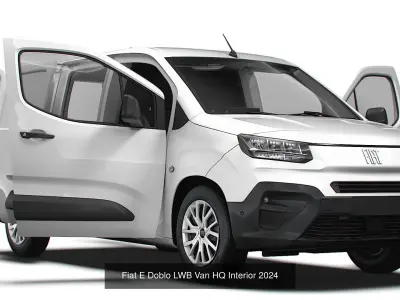 Stellantis Small E Van HQ Interior LWB 2024 3D Model Pack