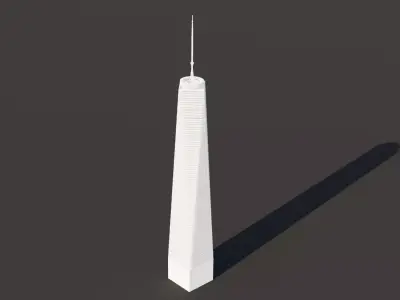 One World Trade Center New York Low-poly 3D model