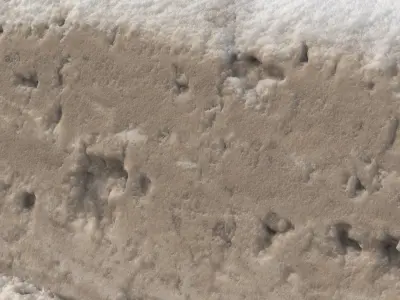 Snow 15 dirty PBR Low-poly 3D model