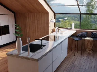 Modern kitchen Free 3D model