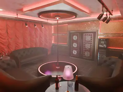 VIP room at a nightclub 3D model