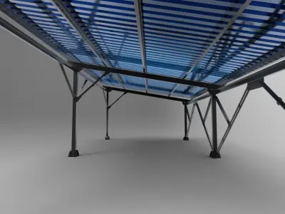 Hangar industrial construction 3D model 3D model