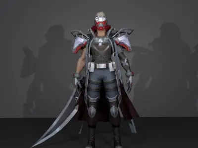 cyberpunk space 3D model