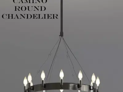 Camino Round Chandelier 3D model