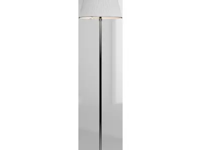 Floor lamp with textile shade 3D model