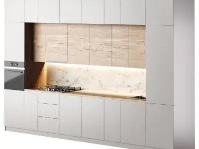 Modern kitchen 02 3D model