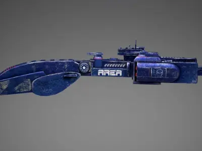 Spaceship Low-poly 3D model