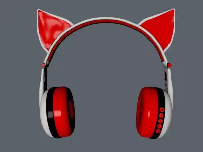  Kat Headphones Package  3D model