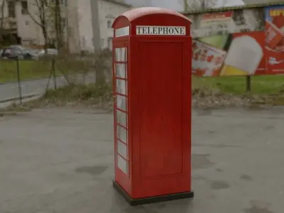 Phonebooth london phone box 3D model