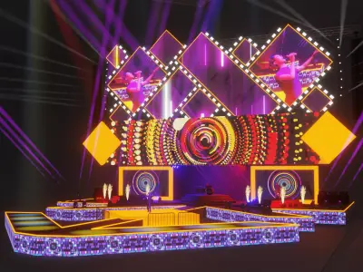 ARENA ANIMATED CONCERT SHOW 3D model