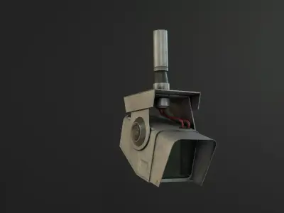 Low Poly Scifi Monitor or Camera 3D model