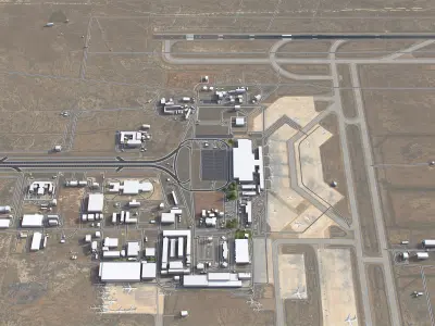 Damascus - Airport - DAM Low-poly 3D model