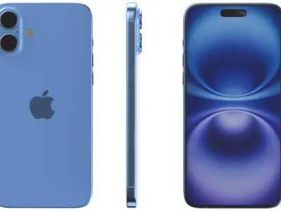 Apple iPhone 16 plus Ultramarine 3D model