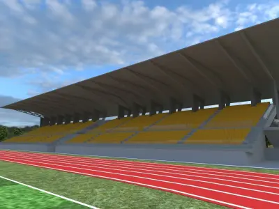 Stadium Low-poly 3D model