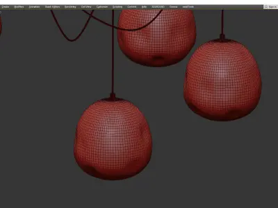 Regina Andrew Molten Spider Natural chandelier Low-poly 3D model