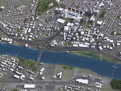 Albany Low-poly 3D model