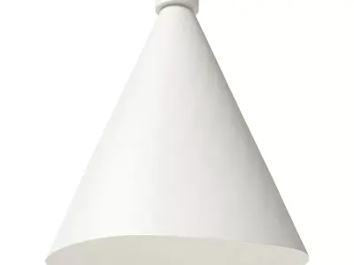 CB2 white pendant light Lani 3D model