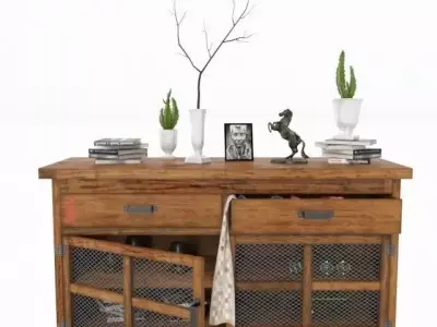 KARE Sideboard Off Road 2 Doors 3D model