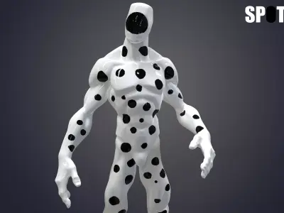 Spot Marvel villain Low-poly 3D model