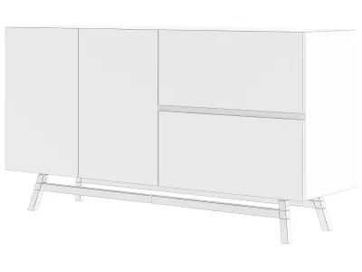 GIADA SIDEBOARD Low-poly 3D model
