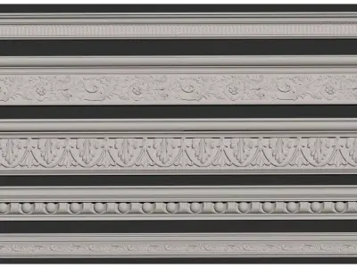 Plaster moulding 3D model