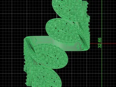 Jewelry ring 185 3D print model