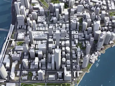 Brisbane - 3D City Model 3D Model Pack