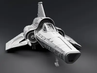 Colonial Viper Desanto Scale model  3D print model