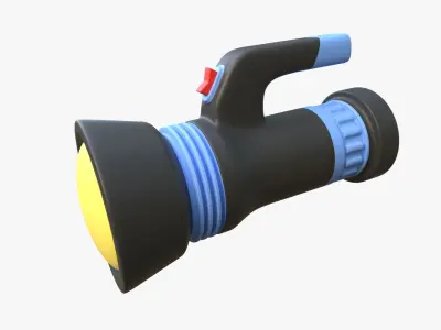 Flashlight 3D model 8