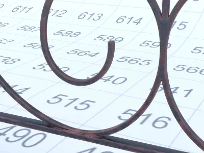 Classic Metal Fence 3D Model Free 3D model