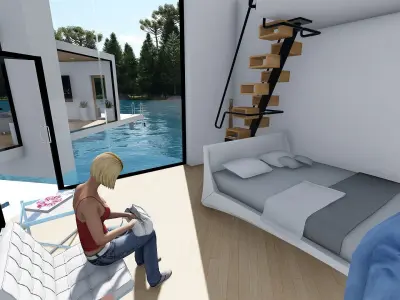House on the Lake 3D model